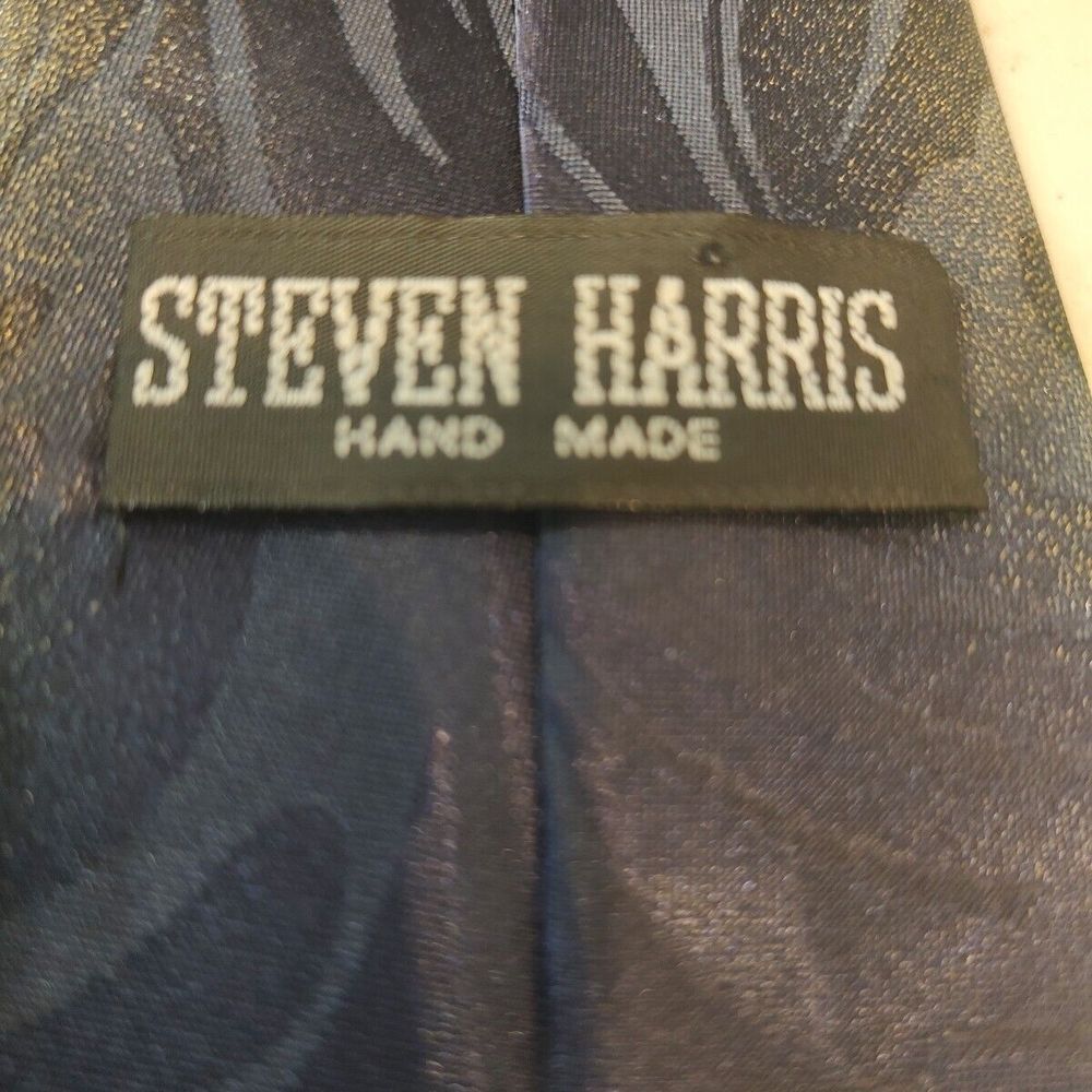 STEVEN‎ HARRIS Hawaii Silk Sunset Palm Trees Ocean NECK TIE Holiday Vacay - Picture 8 of 8